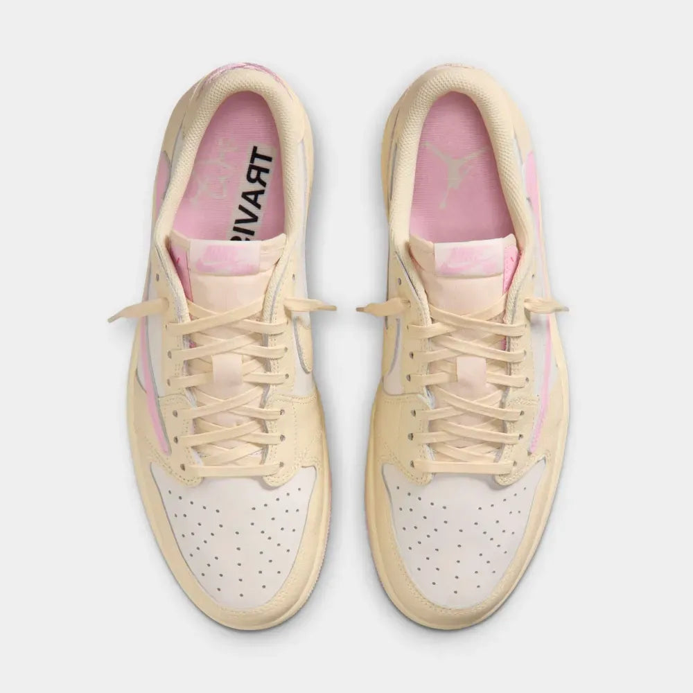 Travis Scott x Air Jordan 1 Low “Sail Shy Pink Muslin”