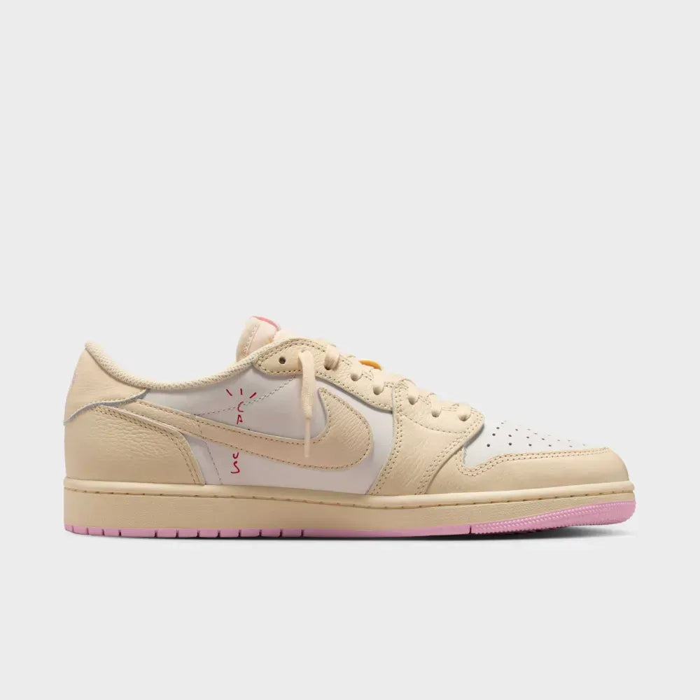 Travis Scott x Air Jordan 1 Low “Sail Shy Pink Muslin”