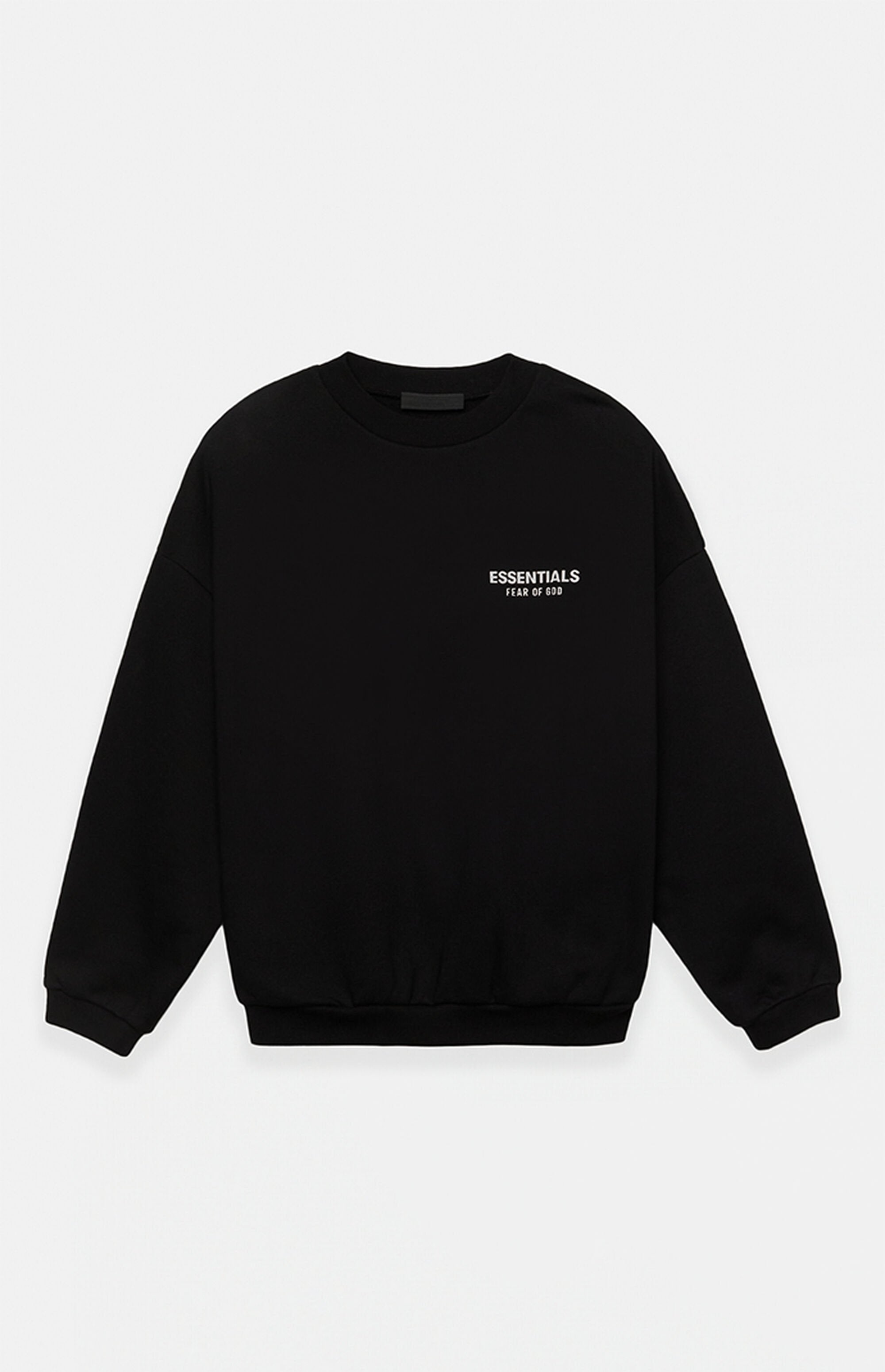 Moletom Fear of God Essentials Fleece Crewneck Black