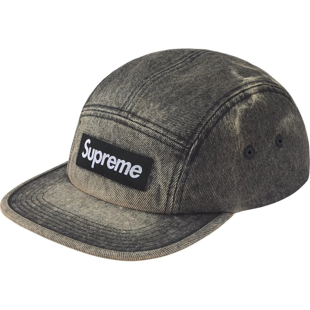 Boné Supreme “Denim Camp” Washed Black