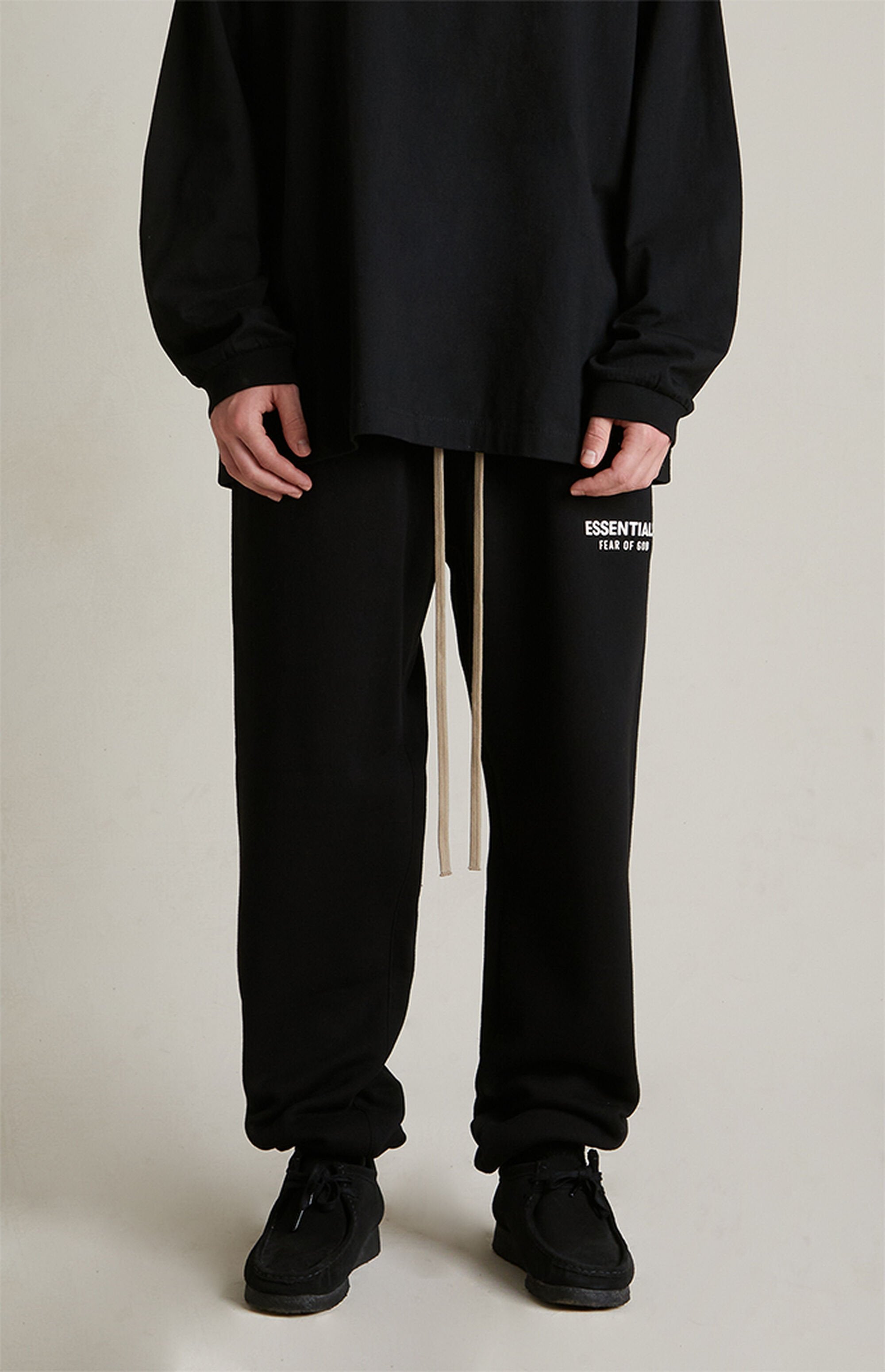 Calça Fear of God Essentials Fleece Essential Black