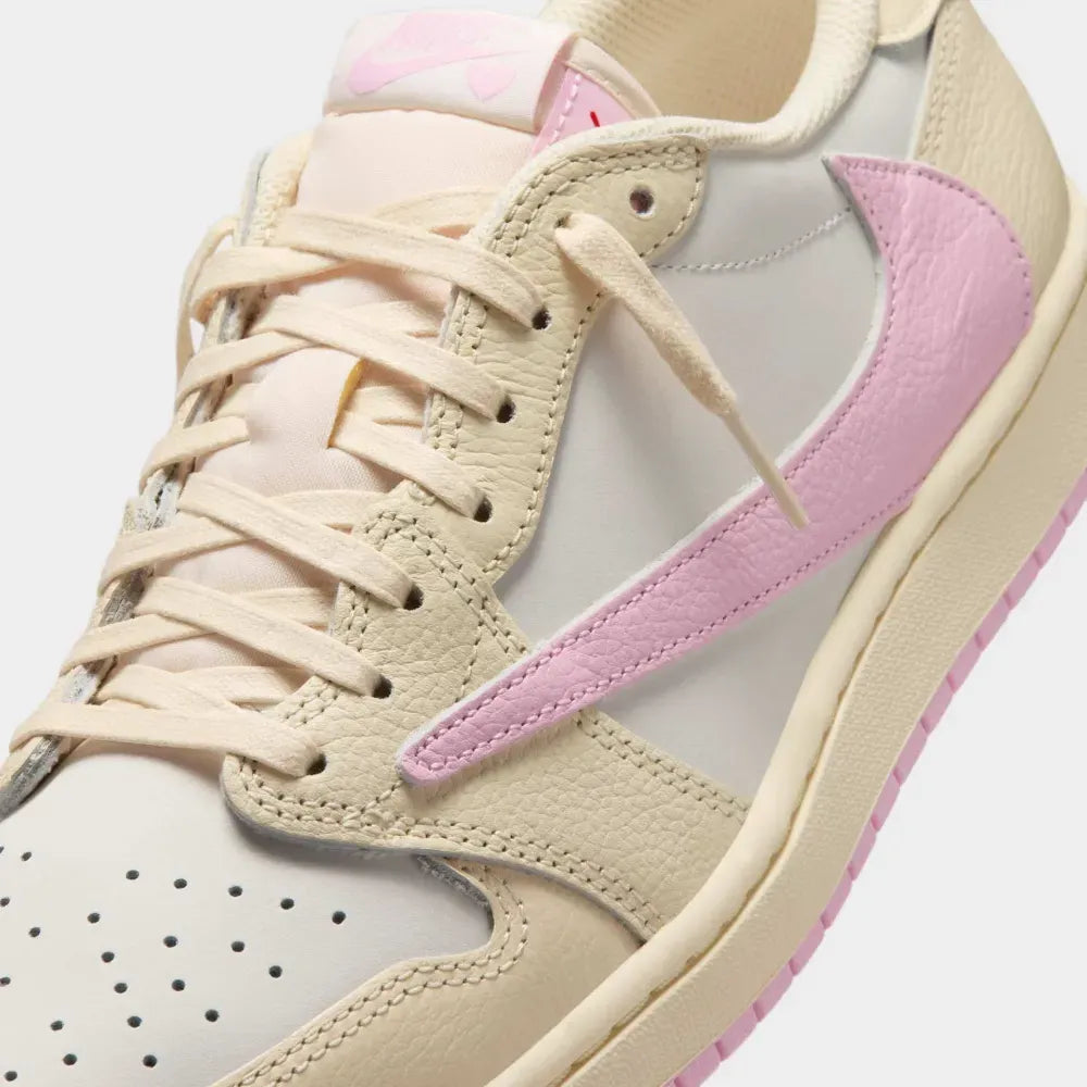 Travis Scott x Air Jordan 1 Low “Sail Shy Pink Muslin”
