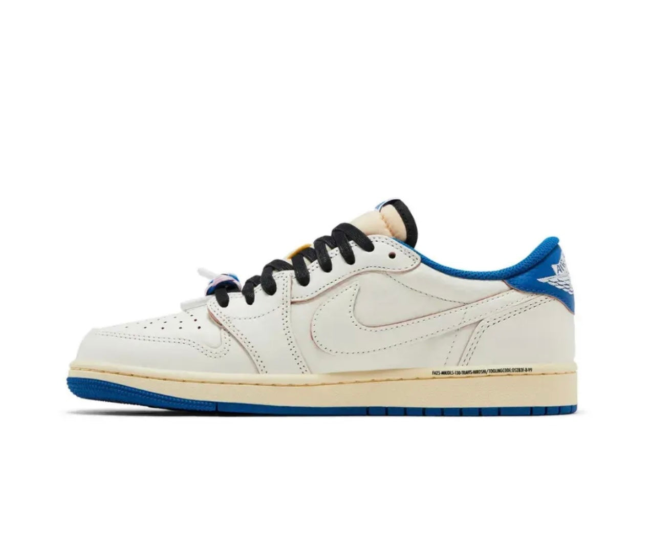 Fragment x Travis Scott x Air Jordan 1 Low OG “Sail Military Blue”