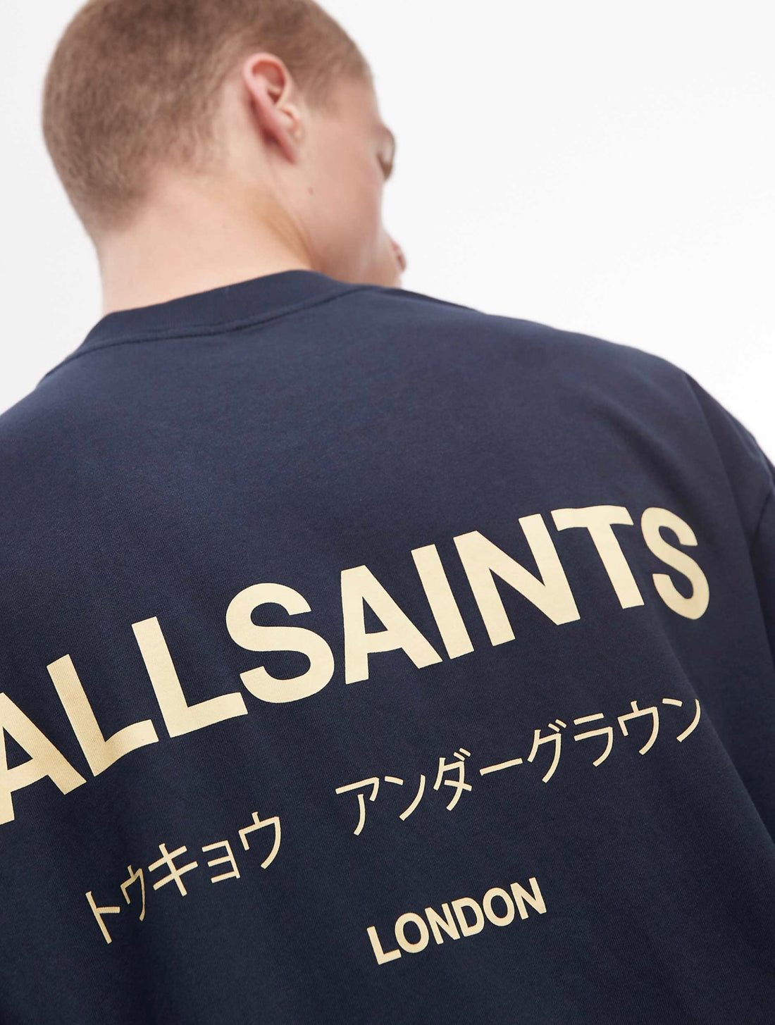 Camiseta AllSaints Underground Blue Yellow