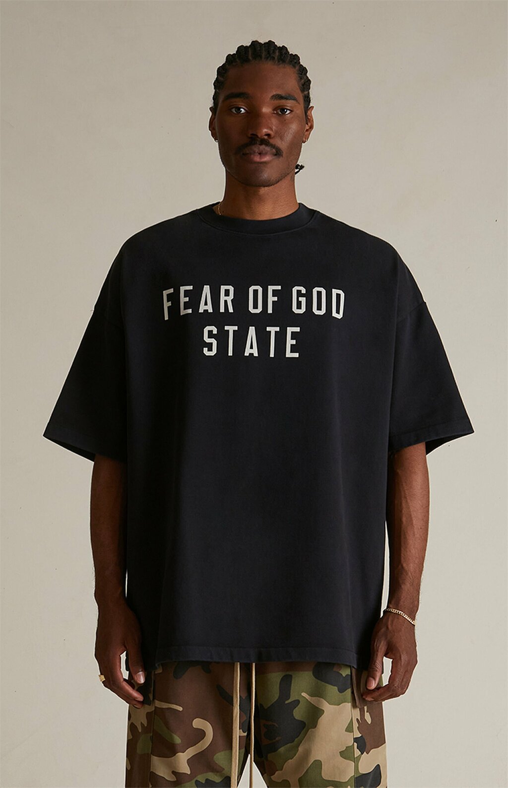 Camiseta Fear Of God Essentials "State" Black