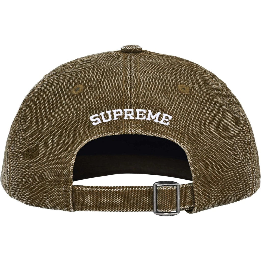 Boné Supreme 6- Panel “Pigment Coated Canvas S” Olive