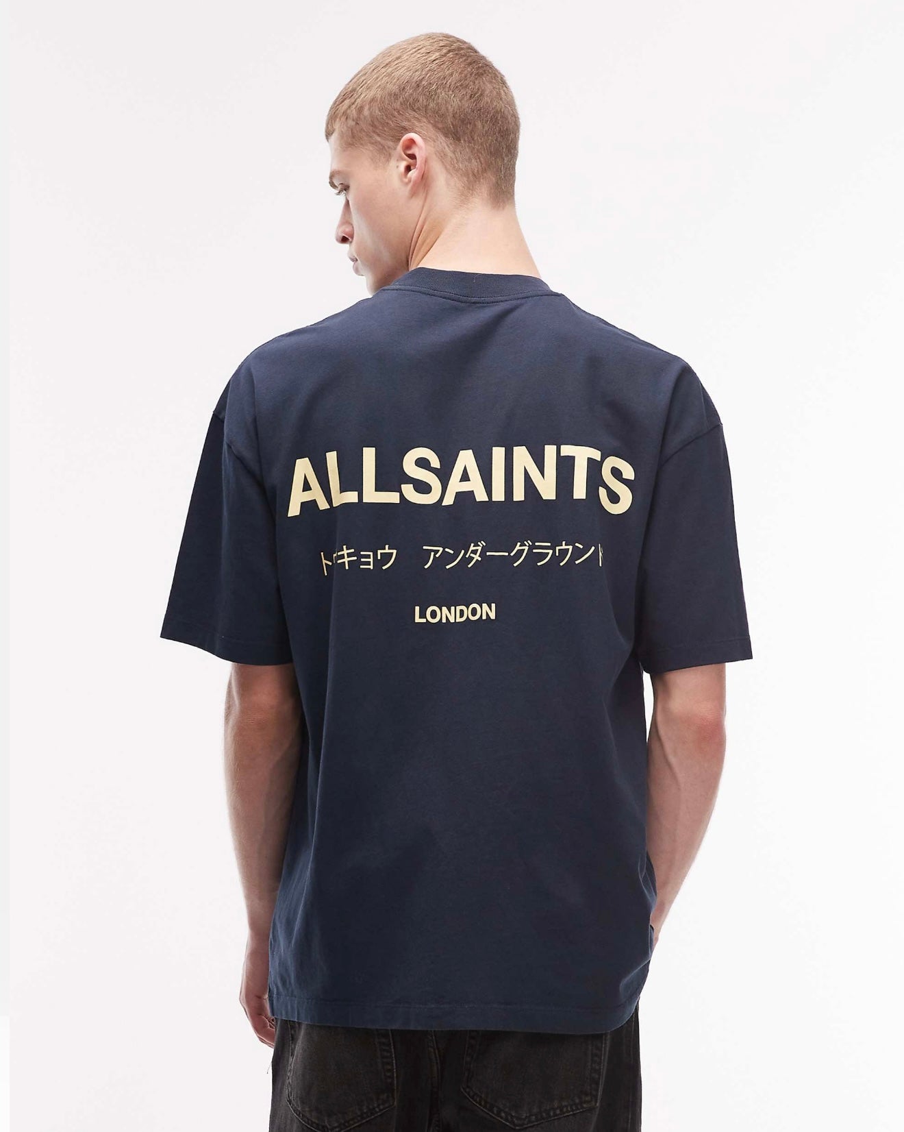 Camiseta AllSaints Underground Blue Yellow