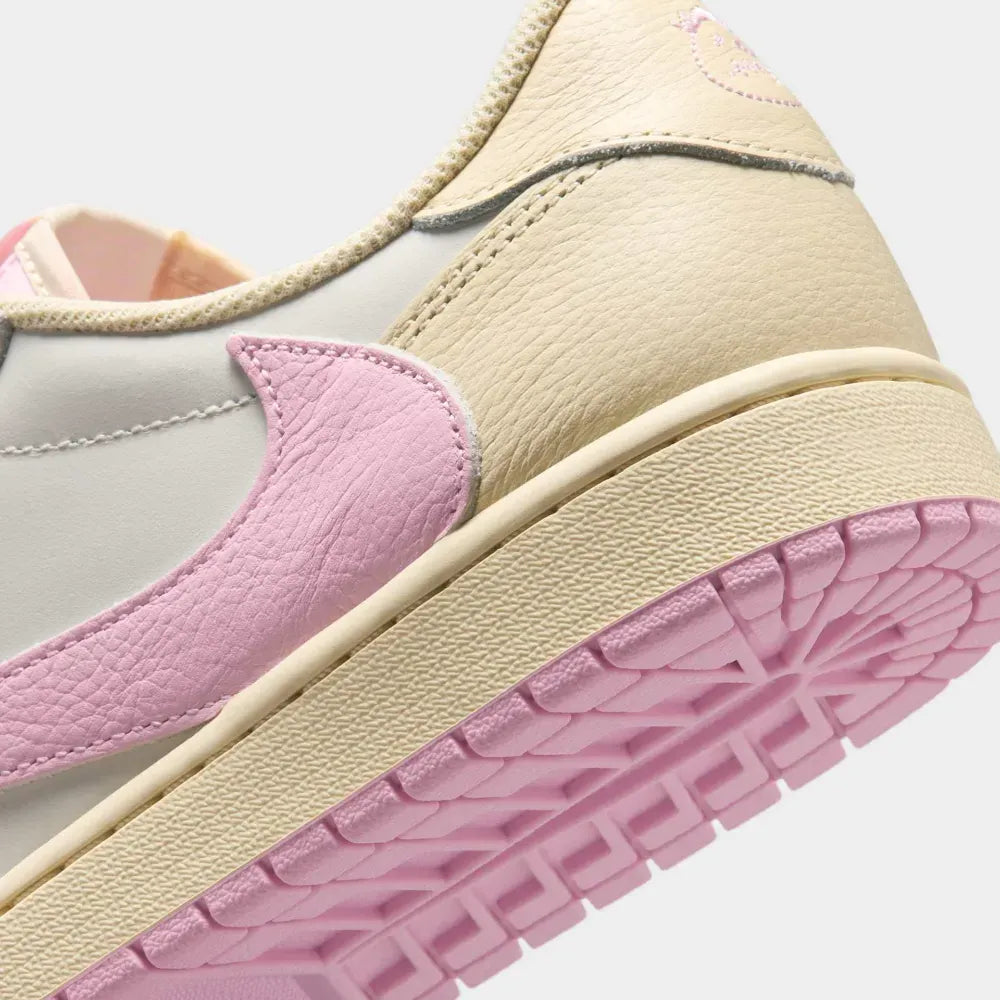 Travis Scott x Air Jordan 1 Low “Sail Shy Pink Muslin”