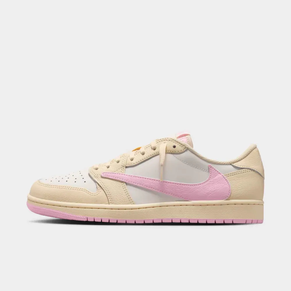 Travis Scott x Air Jordan 1 Low “Sail Shy Pink Muslin”