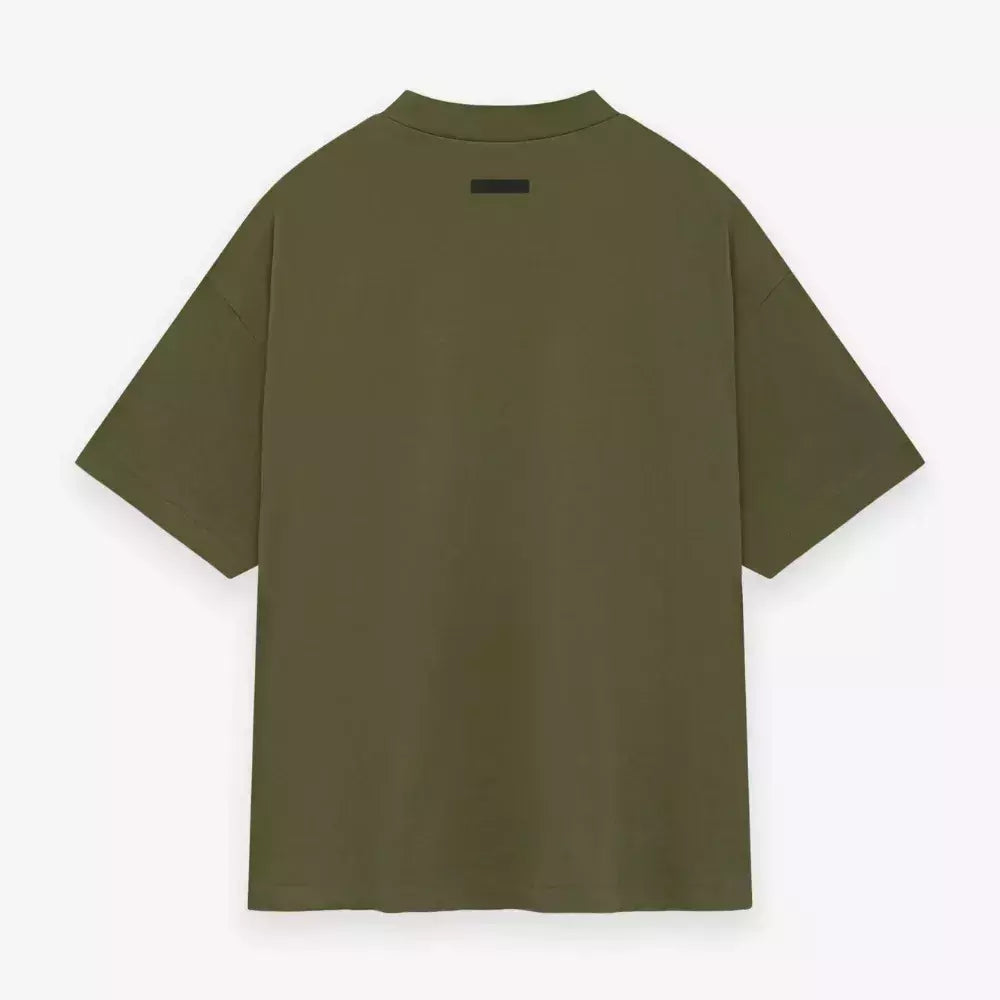 Camiseta Fear of God Essentials "Jersey Military"